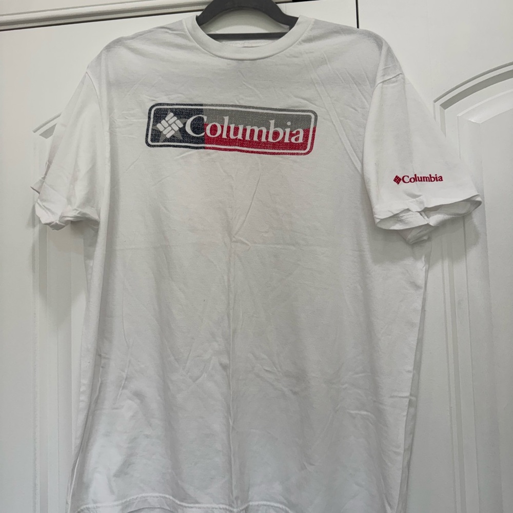 Columbia Men's White Short Sleeve T-Shirt